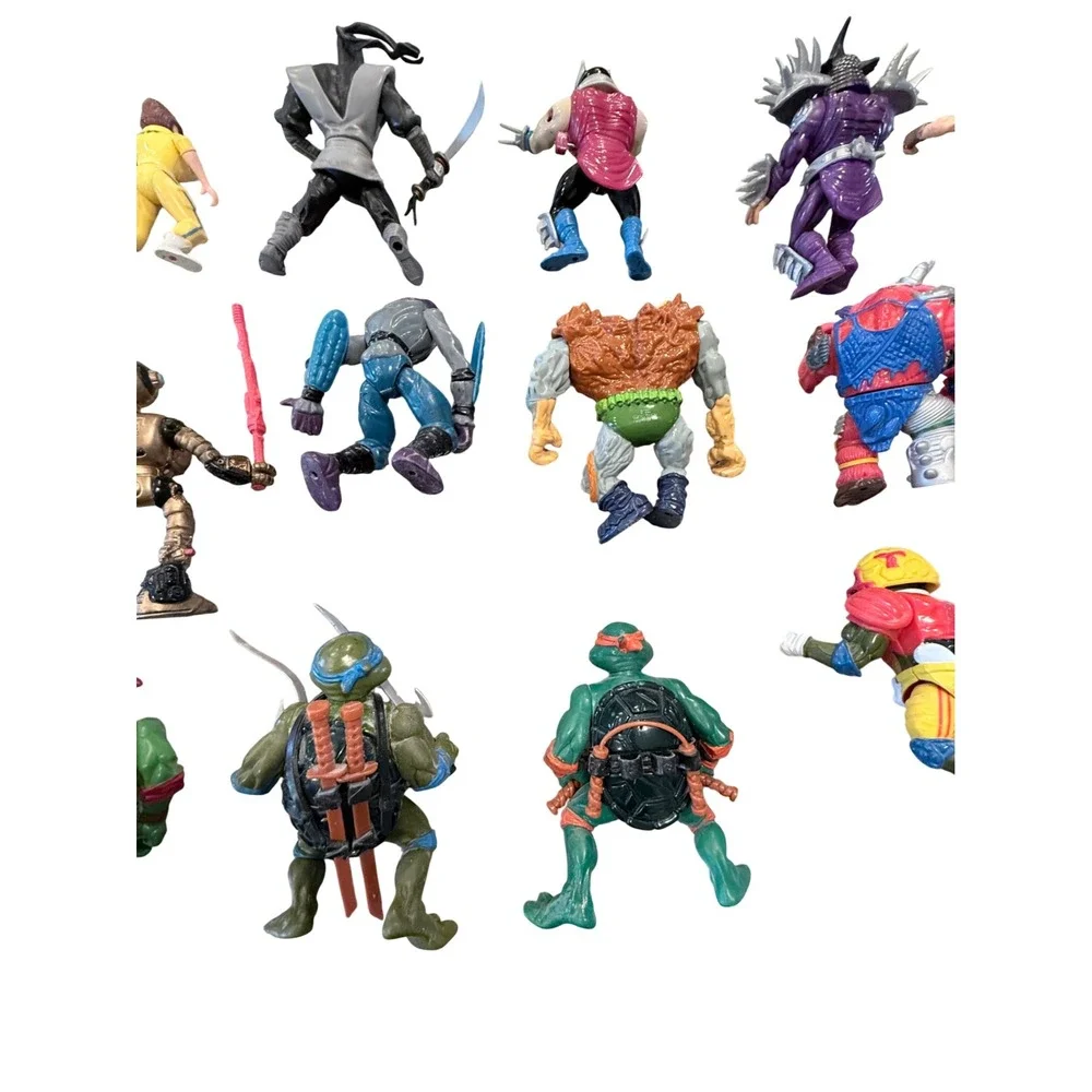 Vintage TMNT Action Figure Lot Playmates 80s 90s Turtles Shredder April ONeil